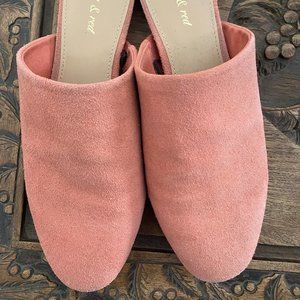 Violet & Red Charlize Suede Slide Flat